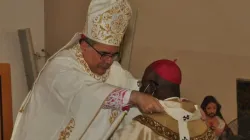 Archbishop Antonio Guido Filipazzi confers the pallium on Archbishop Ignatius Ayau Kaigama. Credit: Abuja Archdiocese