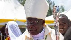 Bishop Mark Kadima during the Silver, Golden, and Diamond Jubilee celebration of 10 members of the Congregation of Sisters of Mary of Kakamega (SMK) on 28 August 2023 at Sacred Heart Mukumu Parish of Kakamega Diocese. Credit: FIAT Communications Centre