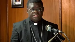 A screenshop of Bishop Charles Kasonde delivering the keynote address at the conference of stakeholders of the Catholic Care for Children International (CCCI)  in Lusaka, Zambia on Tuesday, August 29. Credit: Lumentv Zambia