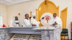 Archbishop Philip Subira Anyolo of Kenya's Nairobi Archdiocese blessing the Chapel of St. Matia Mulumba Mission Hospital on Tuesday, 5 September 2023. Credit: Nairobi Archdiocese.