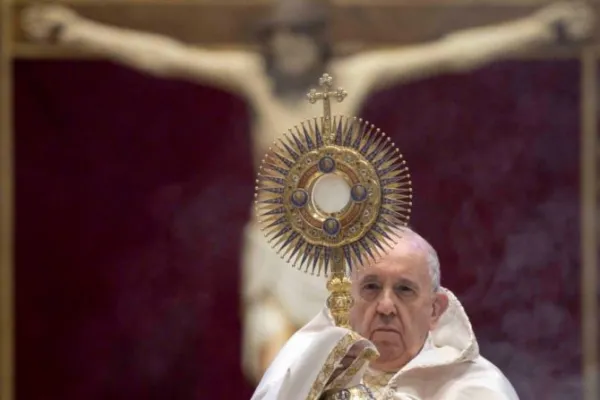 Pope Francis: The Eucharist Can Fill "the wounds and voids produced by sin"