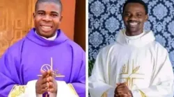 Fr. Kenneth Kanwa (right) and Fr. Jude Nwachukwu (left). Credit: Ahiara Diocese