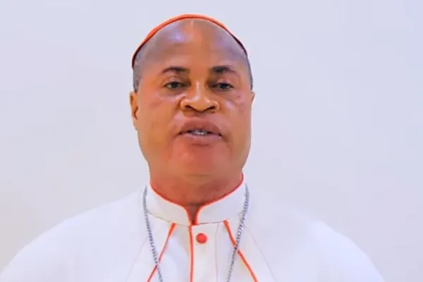 A screen grab of Peter Ebere Cardinal Okpaleke during his address to the Participants of African Digital Faith Influencers Formation. Credit: PACTPAN