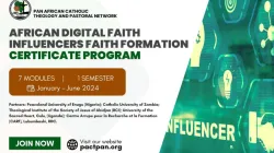 Poster announcing the African Digital Faith Influencers Formation certificate program. Credit: PACTPAN