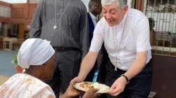 Archbishop Giovanni Gaspari during pastoral activities in Angola. Credit: Vatican Media