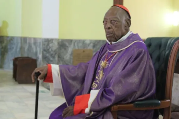 Alexandre Cardinal do Nascimento, the Archbishop emeritus of Luanda Archdiocese during the thanksgiving Mass marking his 99th birth anniversary. Credit: Luanda Archdiocese