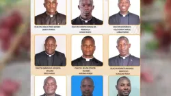 The nine Deacons ordained in Kenya's Catholic Diocese of Kakamega of 11 May 2024. Credit: Capuchin TV