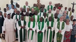 Members of the Episcopal Conference of Mozambique (CEM) with Priests and Religious serving in Nampula Archdiocese. Credit: Nacala Diocese
