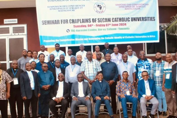 SECAM Officials with chaplains of Catholic Universities in Africa. Credit: SECAM