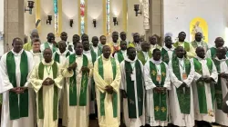 Catholic Priests at the conclusion of the 10th Conference of the Regional Union of West African Priests has been organized under the Regional Union of the Diocesan Priests of West Africa (RUPWA). Credit: Fr. Peter Konteh
