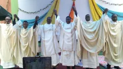 The newly Ordained Priests and Deacons in the Catholic Diocese of Bissau in Guinea-Bissau