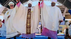 Bishop Vicente Sanombo, presented to the people of God in the as the new Bishop of Angola’s Catholic Diocese of Kwito-Bié. Credit: Radio Ecclesia
