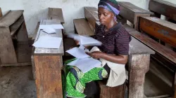 A student after taking the end-of-year exam in the Democratic Republic of the Congo (DRC). Credit: Jesuits Refugee Service (JRS)