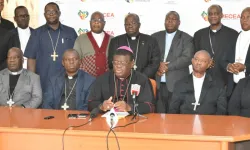 Members of the Association of Member Episcopal Conferences in Eastern Africa (AMECEA) during the 4 July 2024 press conference