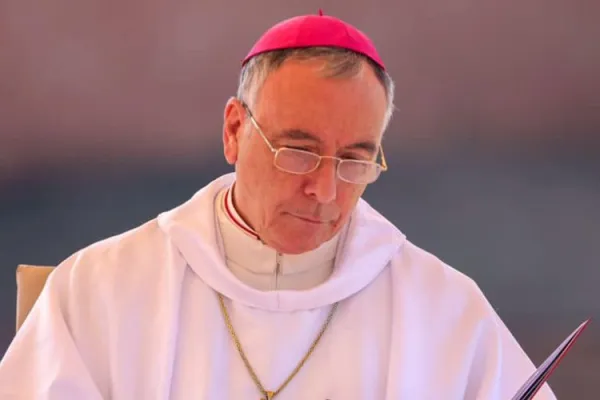 The Apostolic Nuncio in Zambia and Malawi, Archbishop Gian Luca Perici reading the message of Pope Francis to members of the Episcopal Conference of Malawi (ECM), the Zambia Conference of Catholic Bishops (ZCCB), and the Zimbabwe Catholic Bishops’ Conference (ZCBC) gathered at Sigelele Hotel in Salima, Central Malawi. Credit: Episcopal Conference of Malawi (ECM)