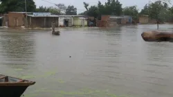 Flooding following torrential rains in the town of Bongor, southwest Chad. Credit: Vatican Media