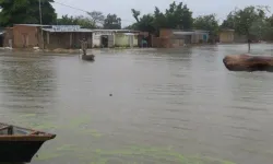 Flooding following torrential rains in the town of Bongor, southwest Chad. Credit: Vatican Media