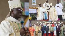 Installation of Archbishop Jacques Assanvo Ahiwa as the Metropolitan Archbishop of Bouaké Archdiocese in Ivory Coast. Credit: ACI Africa