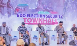 Bishop Matthew Hassan Kukah at the Edo Governorship Election Security Townhall. Credit: The Kukah Centre