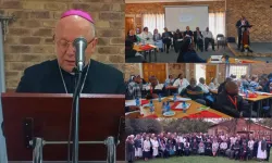 Archbishop Henryk Mieczysław Jagodziński  delivering his keynote address at the just ended conference between the members of the Southern African Catholic Bishops’ Conference (SACBC) and the Leadership Conference of Consecrated Life (LCCL). Credit: SACBC