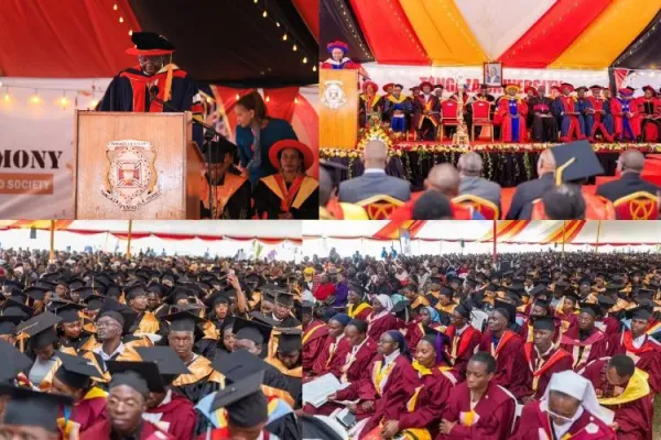 Pioneer Class of Kenya’s Newest Catholic University Urged to Spur Change, “to be a voice for the voiceless”