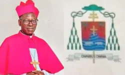 Coat of arms for Archbishop Ignace Bessi Dogbo. Credit: Archdiocese of Abidjan