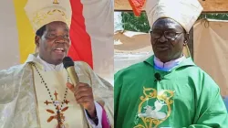 Bishop Eduardo Hiiboro Kussala (right) and Bishop Yunan Tombe Trille Kuku. Credit: CRN/CDTY