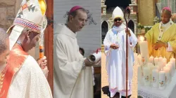 From right to left: Archbishop Zolile Peter Mpambani, Bishop Thulani Victor Mbuyisa, Bishop João Noé Rodrigues and Bishop Joseph Mary Kizito