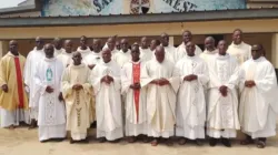 Some members of the Clergy of the Catholic Diocese of Man in Ivory Coast. Credit: Man Diocese