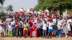 Some of the vulnerable children who gifts from Give Hope to Our Children (GHOC), a Catholic Association in Cameroon’s Douala Archdiocese. Credit: ACI Africa