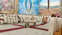 Members of the National Episcopal Conference of Cameroon (NECC) during the closing Mass of their 47th Annual Seminar in the Diocese of Maroua-Mokolo. Credit: NECC