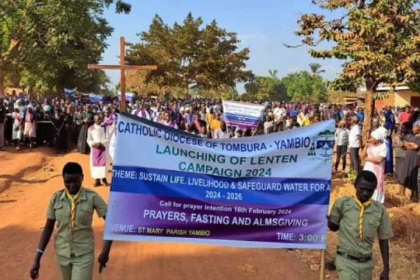 The launch of the Catholic Diocese of Tombura-Yambia (CDTY) 2024 Lenten Campaign. Credit: CDTY