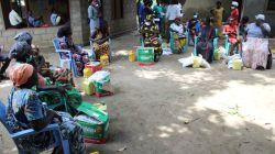 Some widows after receiving food items from Young Women Christian Association (YWCA). / ACI Africa