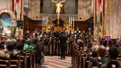 A moment at the vigil in preparation for Christmas, held on Dec. 22 at the Church of St Saviour in Jerusalem. | Credit: Marinella Bandini