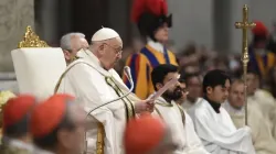 Pope Francis delivers his homily during the Mass for the solemnity of the Epiphany in St. Peter's Basilica on Jan. 6, 2024. | Credit: Vatican Media