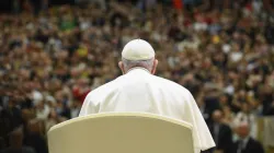 Pope Francis at his general audience in Paul VI Hall on Feb. 15, 2023. | Vatican Media