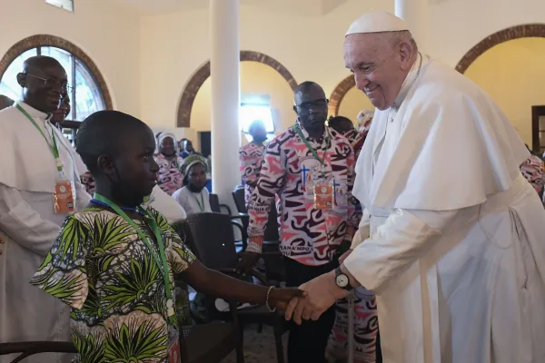 "It’s not philanthropy, but faith": Pope Francis to Congolese Charities