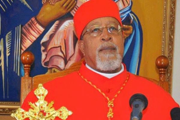 Berhaneyesus Cardinal Souraphel, Archbishop of Addis Ababa, Ethiopia who was denied entry into Eritrea on February 22.