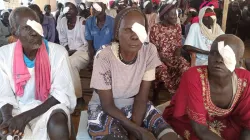 Some patients at previous eye screening campaign in Wau Diocese. Credit: Aquilina Adhel/Akol Yam FM