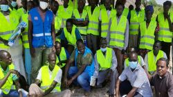 Fr. Lazar Arasu with participants at Peace Meeting with UNHCR and other Leaders in South Sudan / Don Bosco Palabek Refugee Services