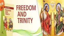 The Book titled "Freedom and Trinity" by Italian-born Fr. Nicholas Fogliacco. / Paulines Publications Africa.