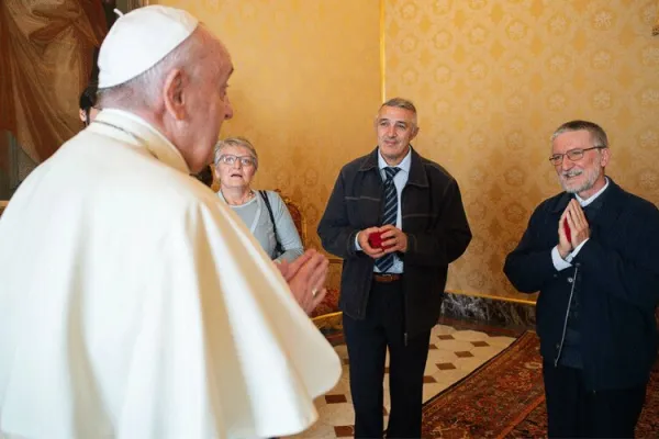 Fr. Luigi Maccali after an audience with Pope Francis in Rome. / ©️ Vatican Media