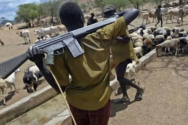 Armed Fulani Herdsmen in Plateau State, Nigeria. Credit: Fr. Justine John Dyikuk