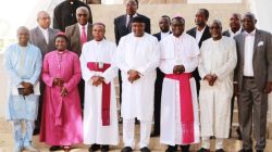 Members of the Gambia Christian Council with President Adama Barrow.