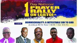 Poster announcing the Prayer Service to Seek God's intervention against Homosexuality in Ghana / Courtesy Photo