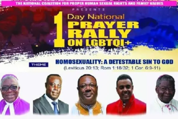 Ecumenical Service in Ghana to Seek God’s Intervention against Homosexual Tendencies