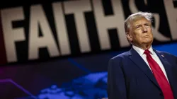 Former U.S. President Donald Trump walks on stage to deliver the keynote address at the Faith and Freedom Coalition’s Road to Majority Policy Conference at the Washington Hilton on June 22, 2024. in Washington, D.C. / Credit: Samuel Corum/Getty Images