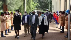 he Head of Public Service in Kenya, Dr. Joseph Kinyua, inspecting the guard of honour at Loreto Convent Msongari on 29 January 2022. He is acompanied by Sr. Lucy Nderi, the Province Leader of the Loreto Sisters in Eastern Africa Province. Credit: Sr. Santrina Tumusiime, IBVM