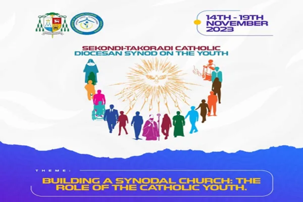 A poster announcing the Diocesan Synod on young people in Ghana's Sekondi-Takoradi Diocese. Credit: Sekondi-Takoradi Diocese