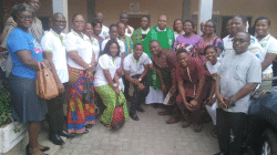 Some Catholic Health Professionals at the St. Maurice Parish, La, Accra during the commemoration of World Day of the Sick in 2019. / Damian Avevor